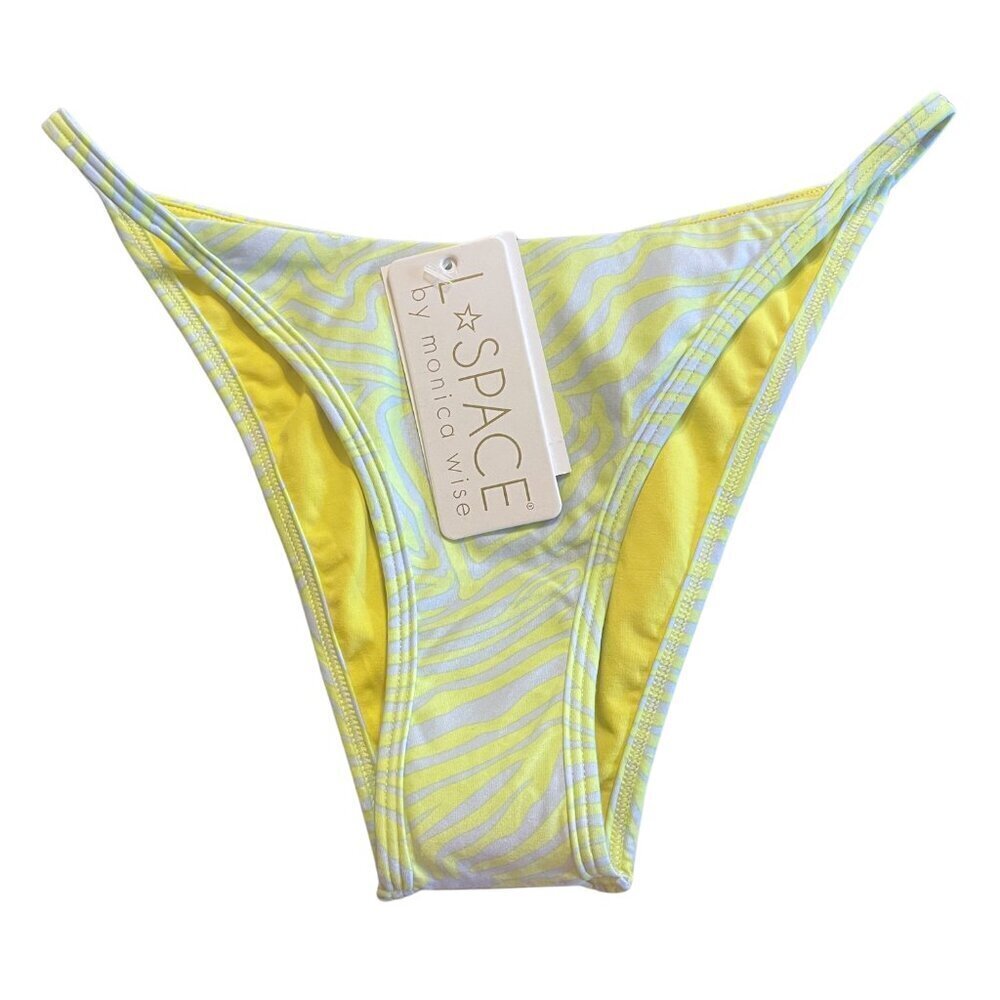 NWT l*space Jay Zebra Print Bitsy Bikini Bottom Sz. S